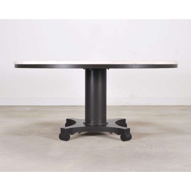 McKinnon and Harris Albemarle Limestone Garden Dining Table 63" For Sale - Image 18 of 18