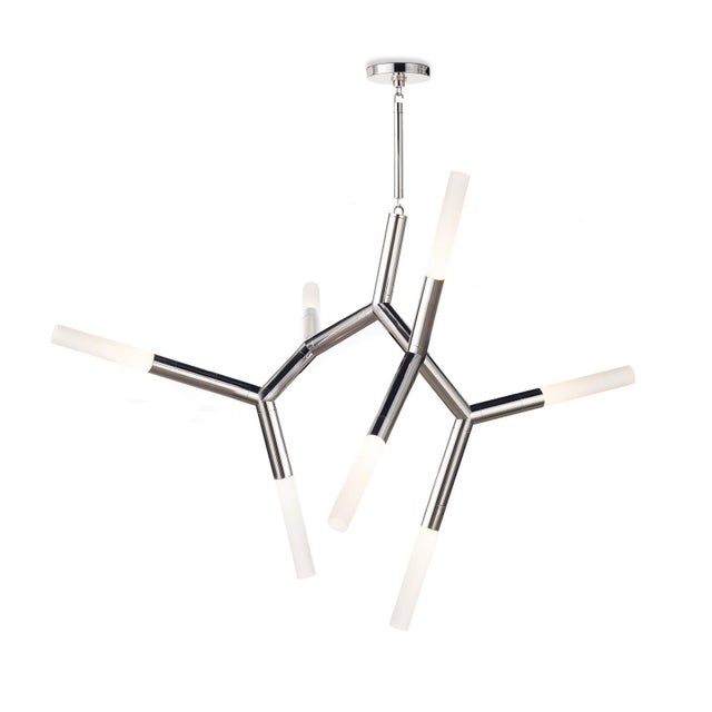Regina Andrew Traveler Steel Chandelier, Polished Nickel For Sale In Detroit - Image 6 of 6