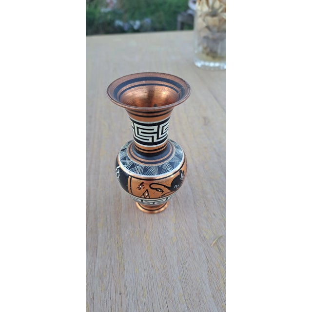 1950s Copper Hand Painted Mini Base Orseie #3 For Sale - Image 4 of 6