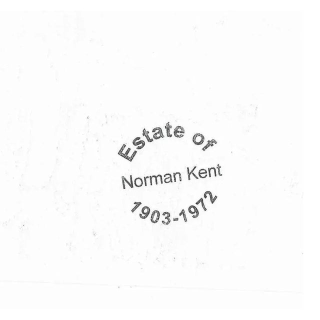 Traditional 1930s Norman Kent Mountain Valley and Mill Drawing For Sale - Image 3 of 3