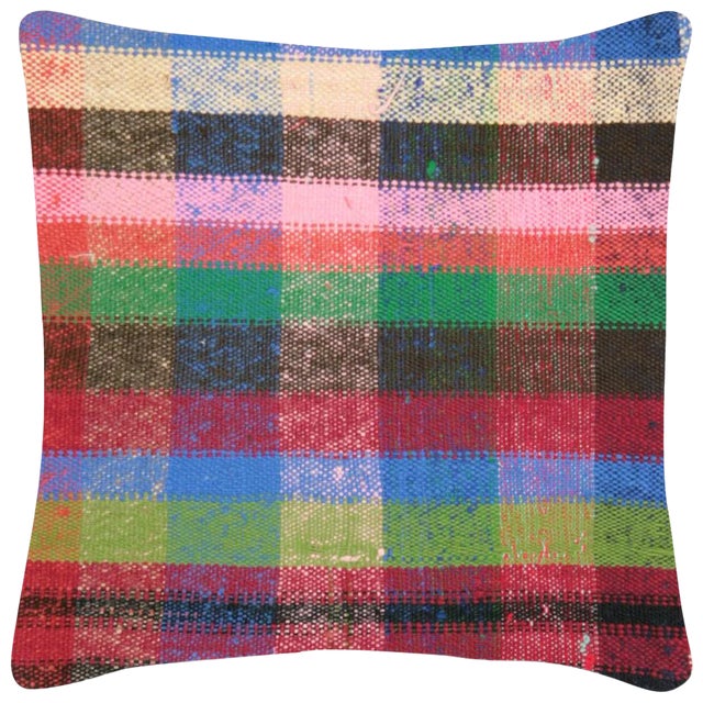 1960s Turkish Hemp Pillow - 16" X 16" For Sale