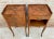Vintage French Bedside Tables in Marquetry and Bronze Hardware, 1920, Set of 2 For Sale - Image 12 of 13