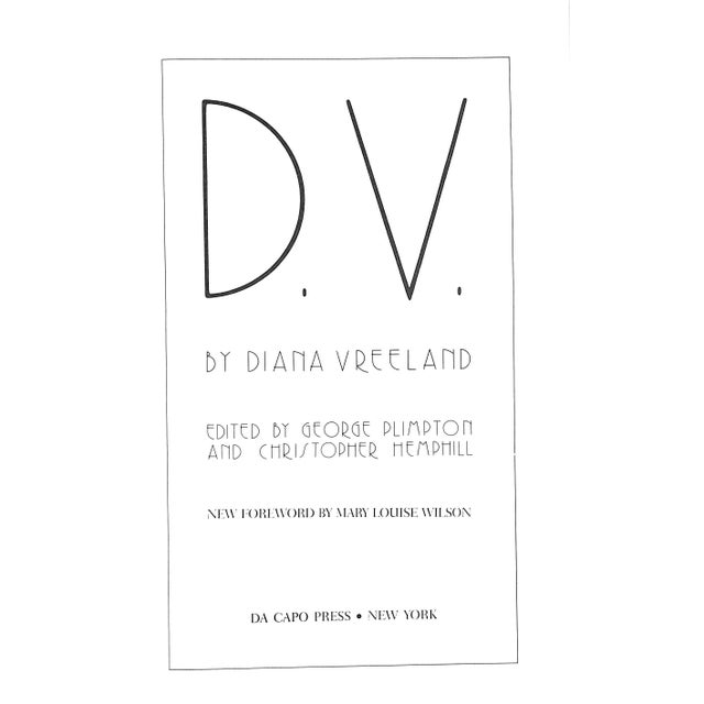 VREELAND, Diana [196] pp. Da Capo Press, Inc. 1997 9 1/4" x 6" Diana Vreeland (September 29, 1903[2] – August 22, 1989)...