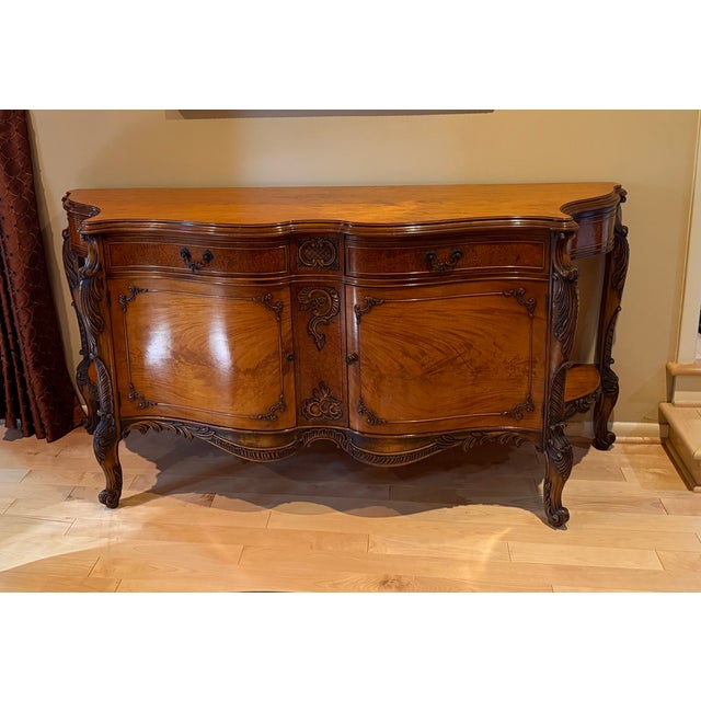 Antique Solid Philippine Narra Wood Sideboard For Sale - Image 14 of 14