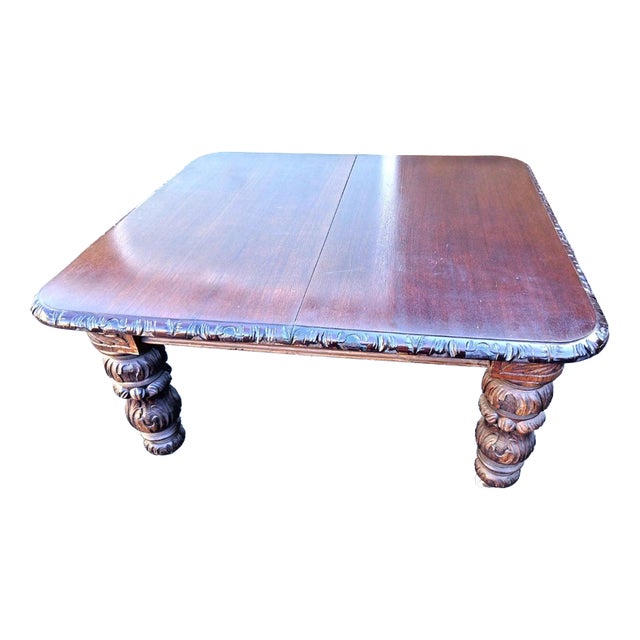 Antique 19th Century Victorian Two-Leaf Extending Dining Table For Sale