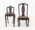 Two Queen Anne Style Cane Paneled Seat Chairs, a rocking chair and a child's chair. Larger: 33" H x 17" W x 39.5" D; seat:...