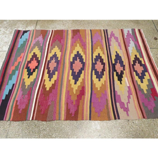 Galerie Shabab Collection Mid-20th Century Persian Flatweave Kilim Rug For Sale In New York - Image 6 of 9