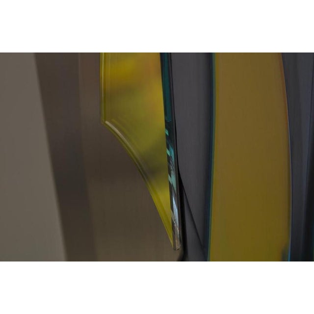 Geometric Cross Bitume Wall Lamp by Jennifer Midoz For Sale - Image 9 of 11