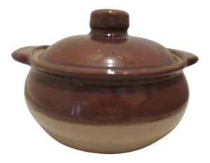 50s Monmouth Il Pottery Stoneware Crock Bean Pot
