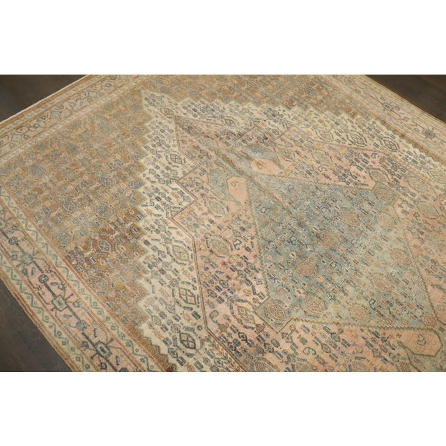 Antique Mint Lavender Color Persian Senneh Rug no. j5194 For Sale In New York - Image 6 of 9