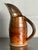 Amber Vintage Boho Glazed Ceramic Pitcher For Sale - Image 8 of 8