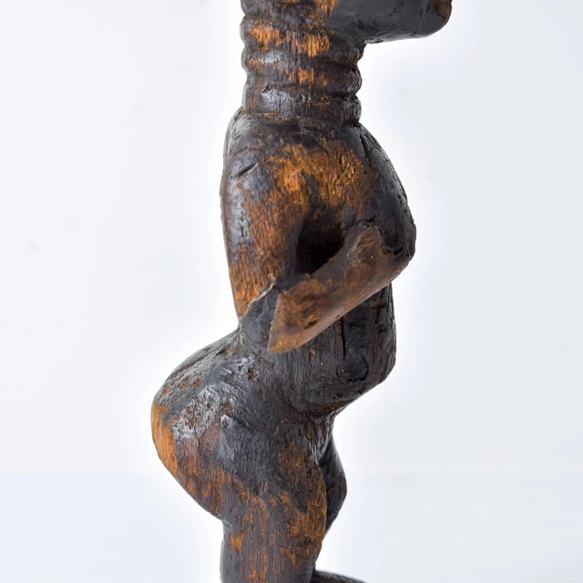 Early 20th Century Early 20th Century Yoruba Ibeji Female Miniature Figure Nigeria For Sale - Image 5 of 14