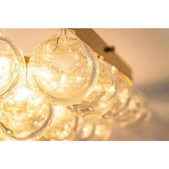 Extra Large Tulipan Glass Chandelier from Kaiser, Germany, 1960s For Sale - Image 11 of 14