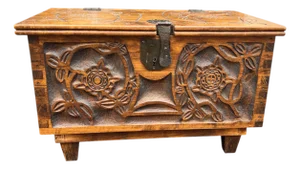 Carved Trunk on Stand Mexico