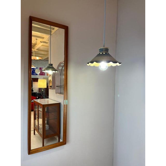 Hanging Lamp Blue Ceramic, Denmark For Sale - Image 5 of 11