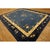 1920s Blue Floral Art Deco Influences Antique Chinese Peking Room Size Rug For Sale - Image 9 of 10