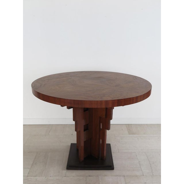 Gueridon Table with Briar Top and Sculptural Base, Italy, 1930s For Sale - Image 3 of 14