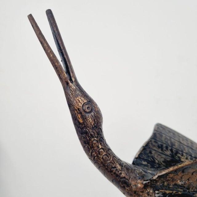 Crane Bird Sculpture, 1970s For Sale - Image 6 of 14
