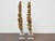 Mid 19th Century Pair of 19th Century Rococo Revival Giltwood Floral Carvings on Lucite Bases For Sale - Image 5 of 8