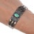 6.75" UITA-21 30's-40's Navajo Silver cuff bracelet with turquoise, early 1930â€™s to 1940â€™s and the place was Santa Fe,...