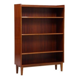 Mid-Century Mahogany 4-Shelf Bookcase For Sale