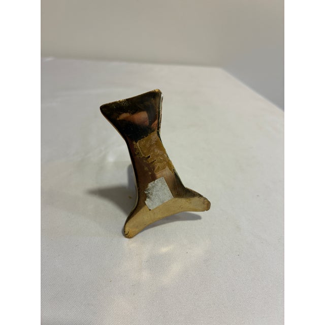Brass Vintage Solid Brass Seal Figurine For Sale - Image 8 of 8