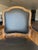 Vintage 1989 Château D’Ax Italian Black Leather Louis XV Armchair For Sale - Image 4 of 10