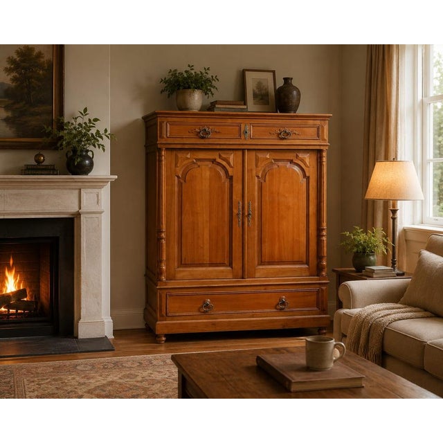 Wilhelminian Half-Cabinet, Southern Germany, 1870 For Sale - Image 11 of 12
