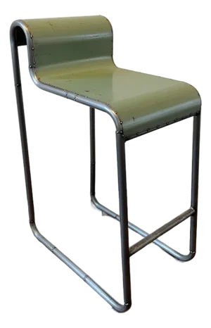 Reclaimed Steel Bar Stool by Rustbelt Rebirth