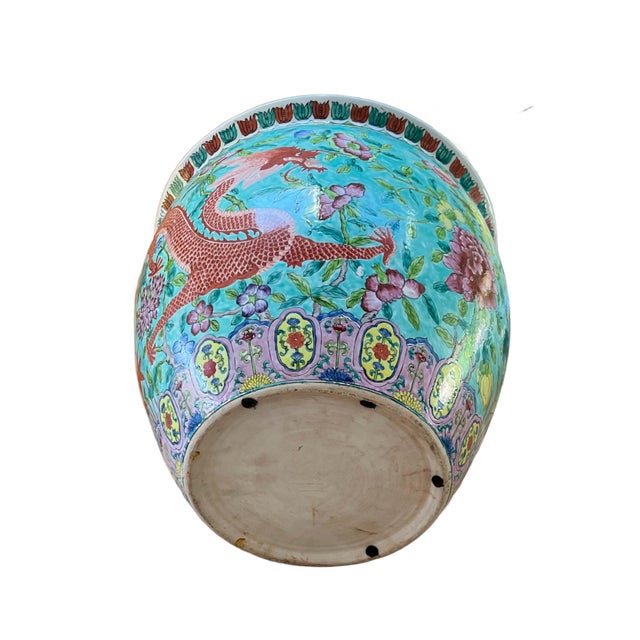 Large Famille Rose Fishbowl Jardinièrre For Sale - Image 9 of 9