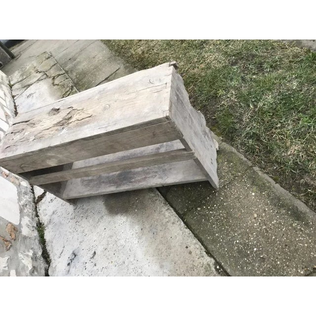 Small Antique Country Seat Bench For Sale - Image 4 of 6