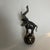 Brass & Enamel Elephant Bell. Trunk up Elephant.