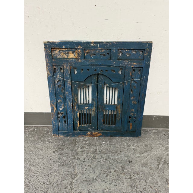 Indonesian Carved Wood Window Wall Decor For Sale In San Francisco - Image 6 of 12