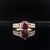 Metal Diamond Tourmaline Rubellite Ring 4.5 14k Gold 1.38 TCW Women Certified For Sale - Image 7 of 12