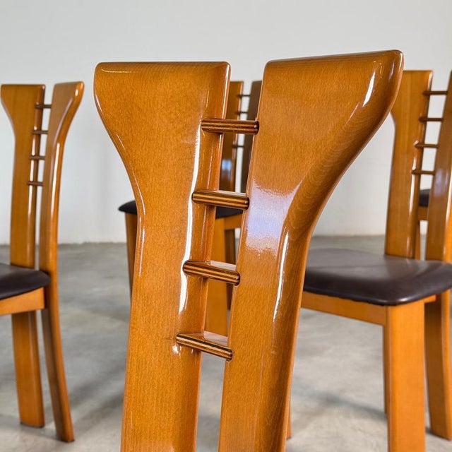 Dining Chairs attributed to Pierre Cardin for Rimaldi, Late 1970s, Set of 6 For Sale - Image 4 of 18