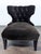 Relax in style with this Pottery Barn tufted lounge chair. It features a soft brown velvet fabric, elegant button-tufted...