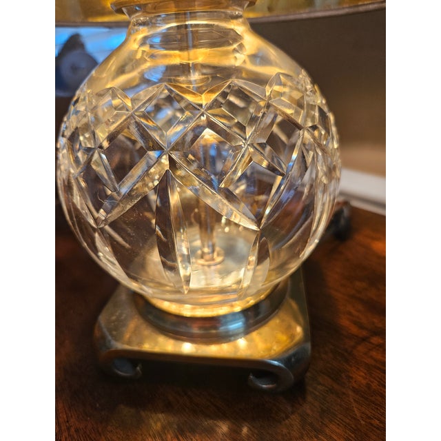 Waterford Vintage Waterford Crystal Table Boudoir Lamp For Sale - Image 4 of 10