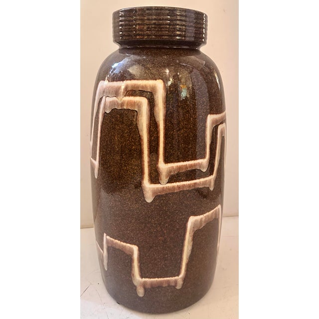 Mid-Century Modern Large Scheurich Ceramic Vessel, West Germany For Sale - Image 3 of 9