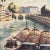 1960s 'Barges on the Seine' by F. Henry For Sale - Image 5 of 8