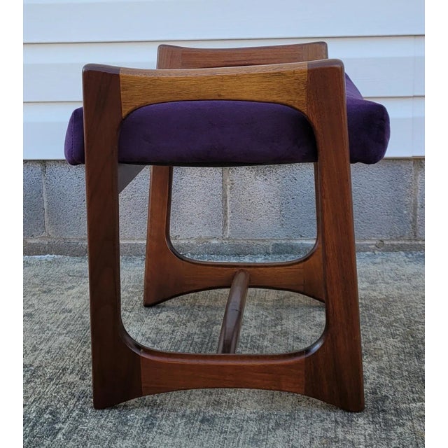 Rare sculptural ottoman or footstool designed by Adrian Pearsall for Craft Associates. This mid century footstool has...