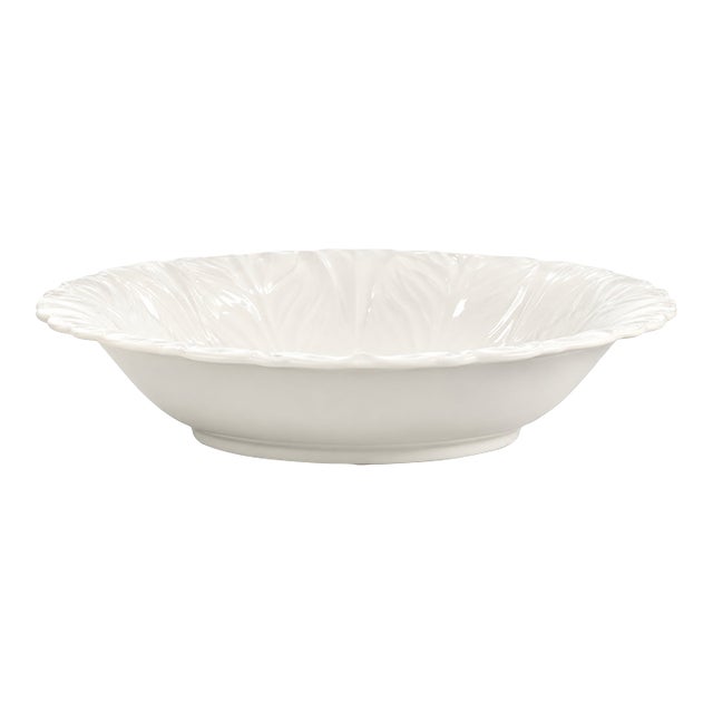 Vintage English Majolica Style Coalport Country Ware Bone China Serving Bowl For Sale