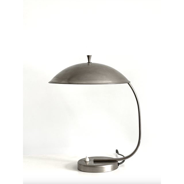 Silver Vintage Swedish Table Lamps from Cebe CHR Berg & Co. For Sale - Image 8 of 8