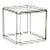 Max Sauze Isosceles End Table With Glass Top by Atrow For Sale