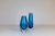 Mid-Century Modern Mid-Century Heavy Crystal Clear Blue Vases by Sven Palmqvist for Orrefors, Set of 2 For Sale - Image 3 of 11