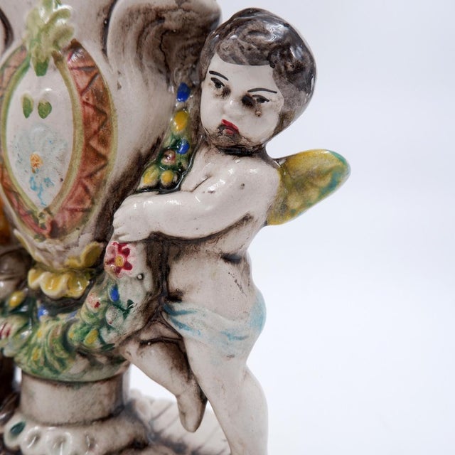 Antique Rococo Style Porcelain Mantel Clock, 19th Century For Sale - Image 17 of 18