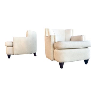 Ccf Barrel Lounge Chairs - a Pair For Sale