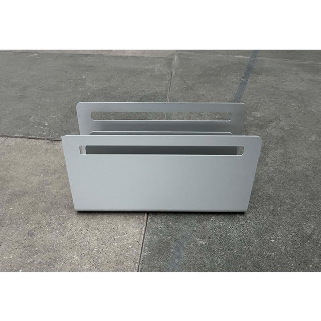 Minimalist Aluminum Magazine Rack by Norman Foster for Helit, Germany, 1990s For Sale - Image 12 of 18