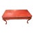 1990s Burton-Ching Ming Style Red Laquer Coffee Table For Sale