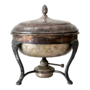 Antique Silver Plate Chafing Dish