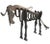 Metal Vintage Mid Century Torch Cut Brutalist Picasso Insp Abstract Art Wall Street Steel Bull Sculpture For Sale - Image 7 of 9